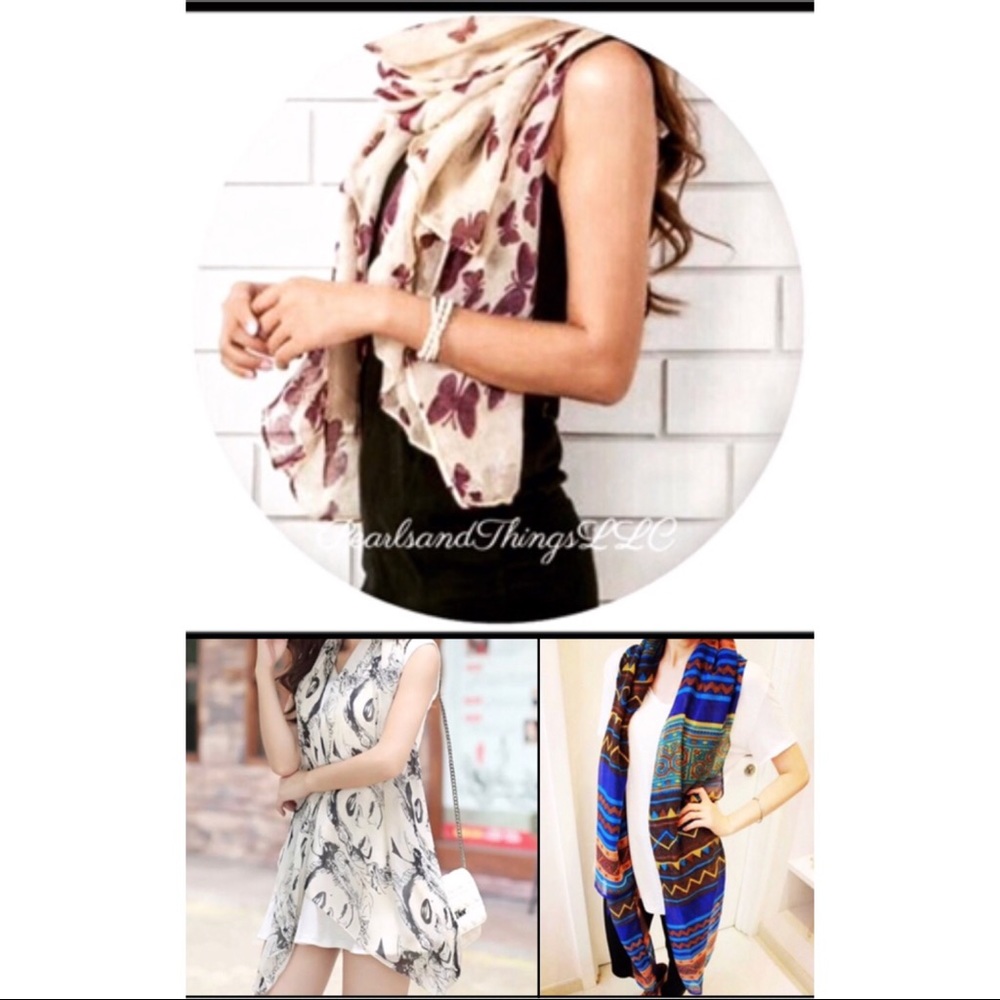 Closet Clean out. Reduced- 3 Scarves-Final Sale